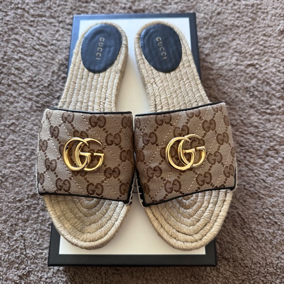Gucci Shoes - Gucci Espadrille Slides